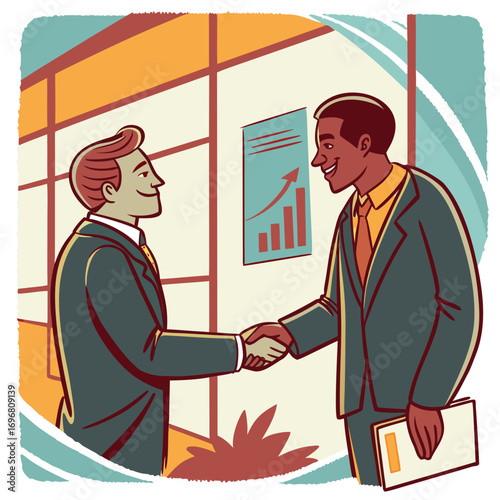 two businessmen shaking hands