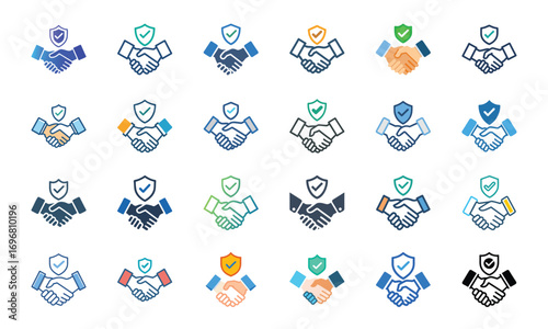 Home Insurance and Property Protection Icons Set – Financial Security, Mortgage Safety, House Fire and Flood Risk, Real Estate Coverage, Banking Security, Business Insurance, Money Protection, Investm