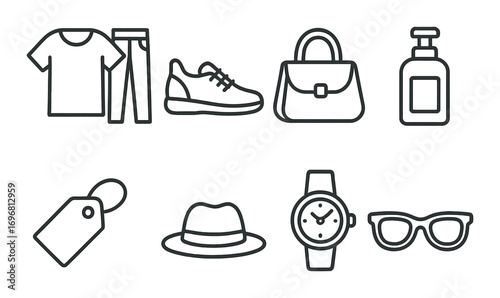 Fashion essentials: clothing, footwear, accessories, and fragrances