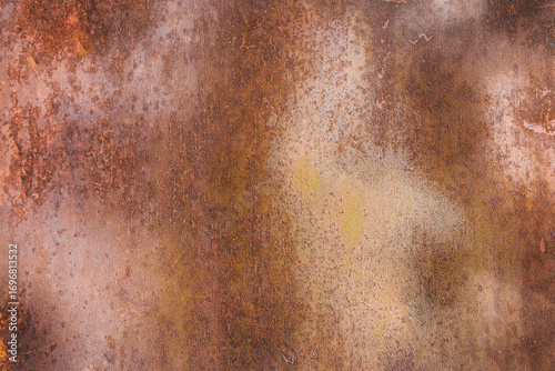 Old brown rusty metal surface old texture background
