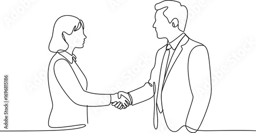 Professional handshake between two business people sealing a deal, illustrating trust and partnership.