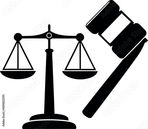 advocate and justice or law illustration eps vector