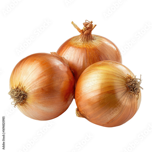 Wallpaper Mural Three onions of varying sizes, isolated on transparent background Torontodigital.ca