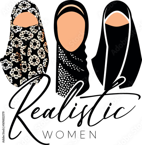 realistic islamic women on the clothes arab traditional eps