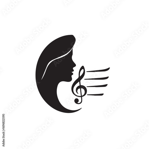 vector illustration of a hand holding a microphone