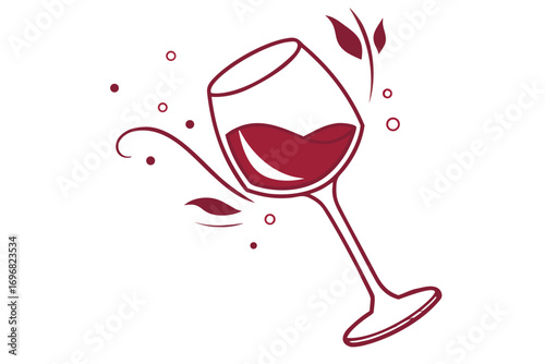 Red wine in a glass