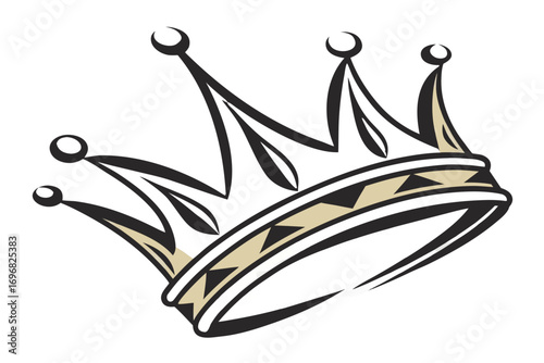 Stylized crown illustration
