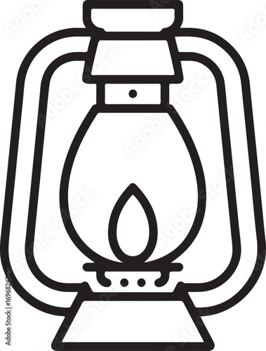 lantern silhouette vector, lantern silhouette illustration on white background