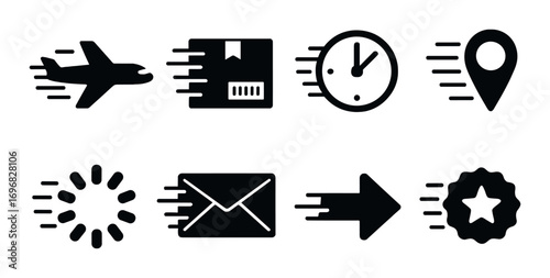 Mental health silhouette icon set. featuring stress, anxiety, nightmare, control, and ptsd symbols