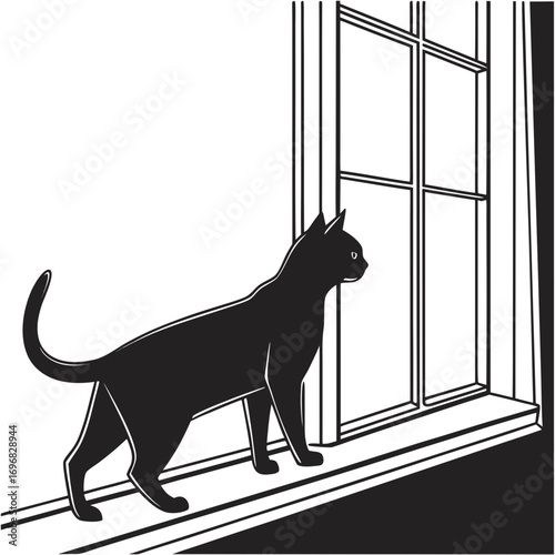 cat on the roof