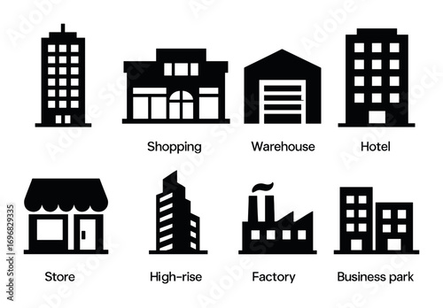 Gaming activities silhouette icon set. featuring console, vr headset, esports, streaming, couch gaming, and mobile gaming symbols