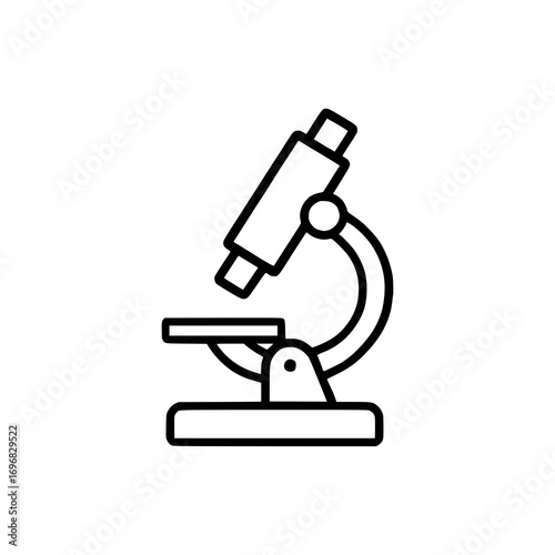 Microscope vector illustration for science, research, biology, and laboratory