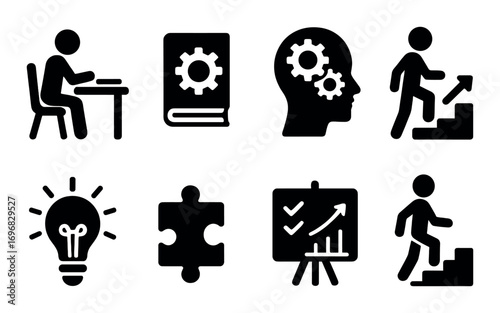 Basketball equipment icon set. Silhouette ball icons