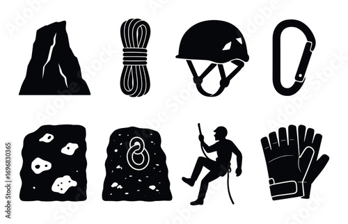 Technology silhouette icon set. featuring coding, cloud upload, bug, network, terminal, algorithm, and more