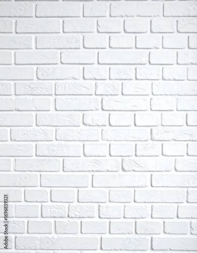 White brick wall texture
