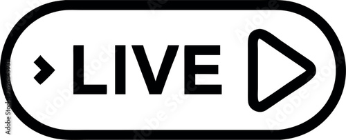 Live streaming icon. Modern air vector