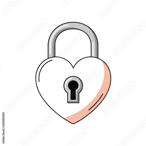 Secure love awaiting unlock with key of trust a cherished symbol of protection