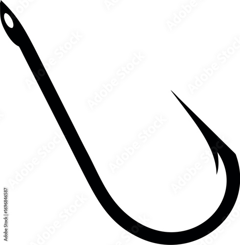 Fishing hook icon vector
