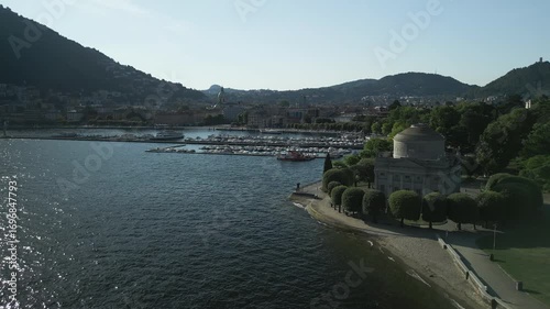 Wallpaper Mural Aerial view of Volta Temple (tempio Voltiano)in the city of Como, northern Italy. Torontodigital.ca