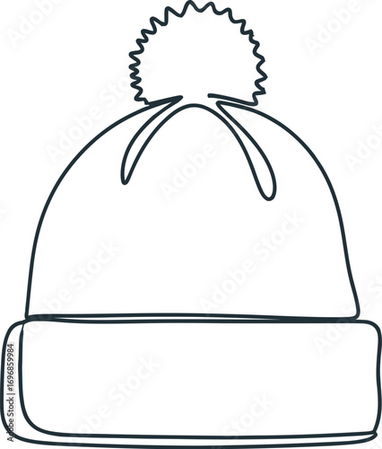 Find stylish winter hat beanie with pom pom for cold weather days