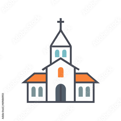 Church Illustration Vector Illustration