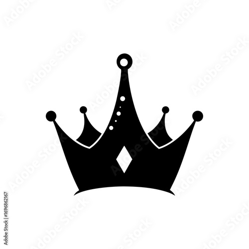 Crown silhouette art no white background