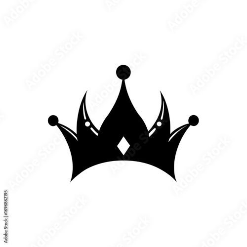 Crown silhouette art no white background
