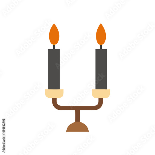 Whimsical candlelight glow a adventure vector illustration