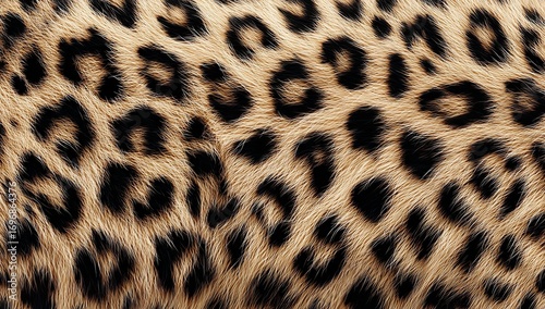 Seamless cheetah skin pattern texture background with natural spotted fur, ideal for wallpaper, textile design, and interior decoration projects