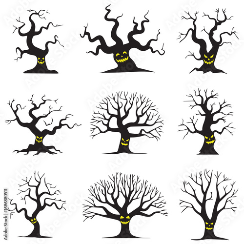 Halloween dead Trees for Spooky Halloween night Decoration