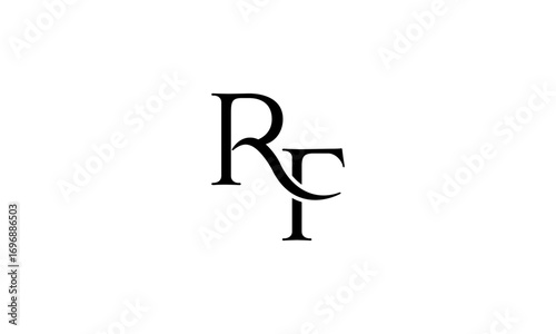 RF initial letters, monogram logo