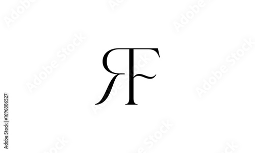 RF initial letters, monogram logo