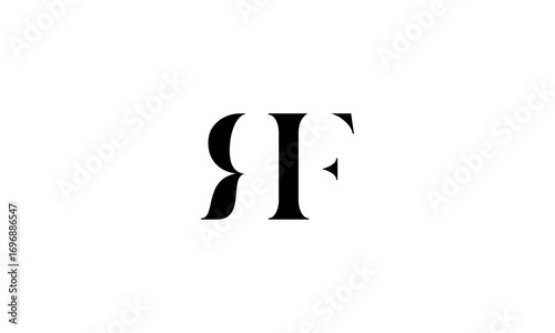 RF initial letters, monogram logo