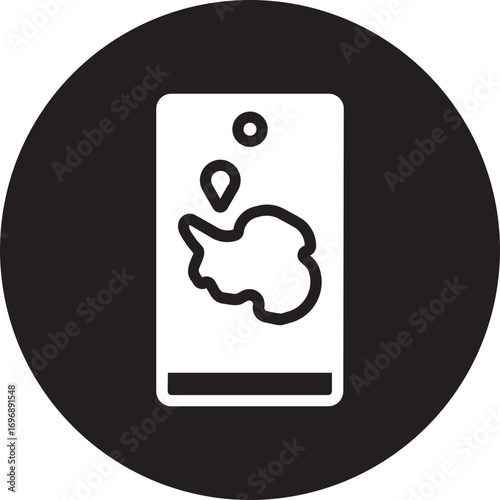 GPS glyph icon