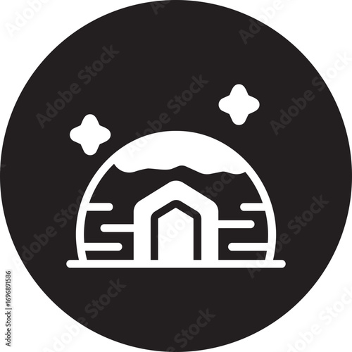 igloo glyph icon