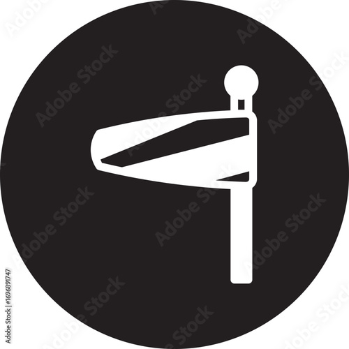 windsock glyph icon