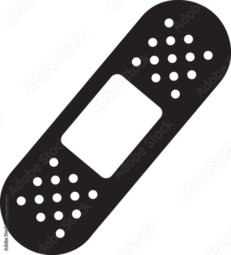 Band aid icon, band aid vector icon, medical bandage icon, medical plaster vector, adhesive plaster vector illustration