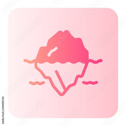 iceberg gradient icon