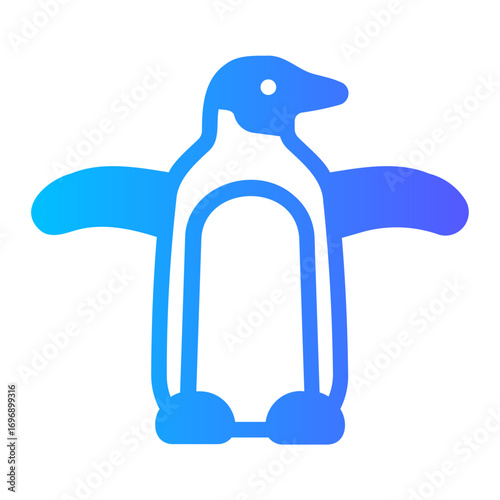 penguin gradient icon