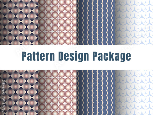 A diverse set of seamless pattern designs featuring a mix of geometric and floral motifs. Perfect for adding a fresh, stylish look to textiles, digital backgrounds, branding, and packaging.