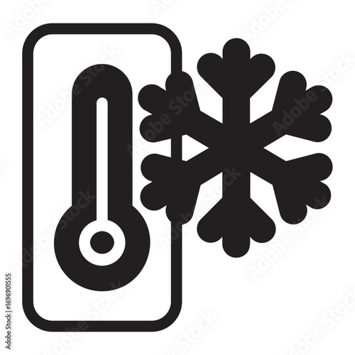 cold glyph icon