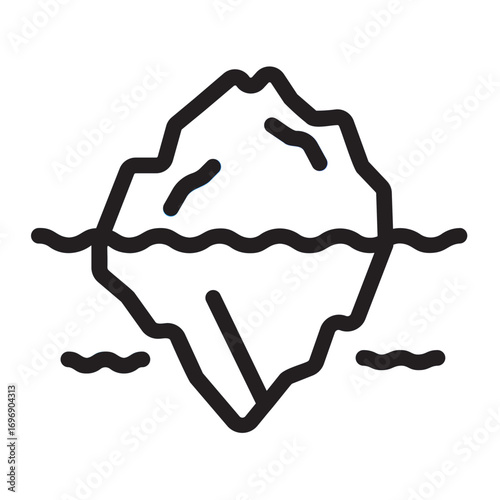 iceberg line icon