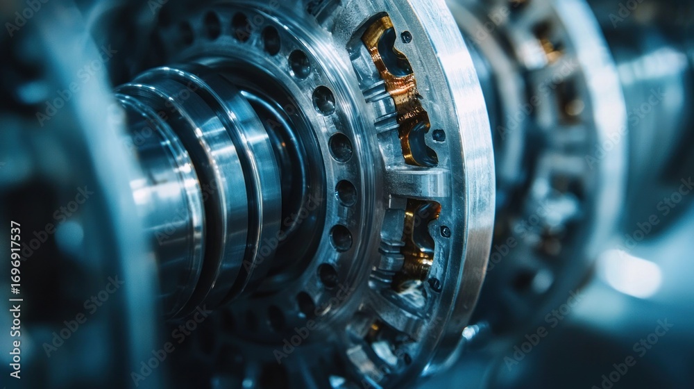 Fototapeta premium Industrial machine parts