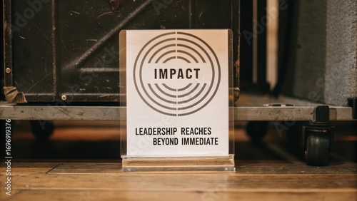 Impact Signage Promoting Leadership and Reach Beyond Immediate Context