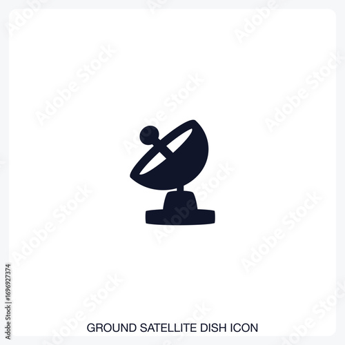 Ground Satellite Dish Icon