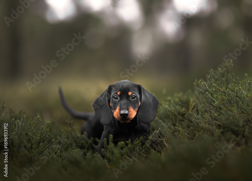 dog in the grass