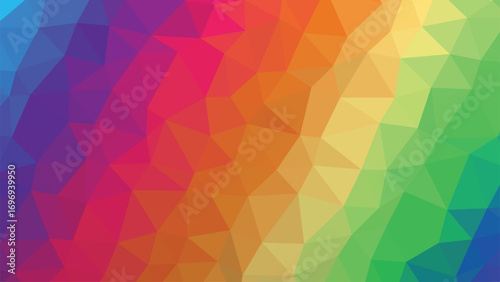 Abstract geometric gradient background with triangular polygons