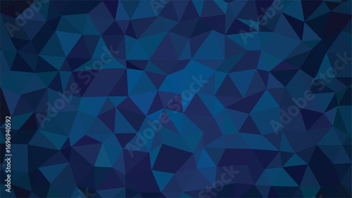 Dark Blue Geometric Low Poly Background abstract 3