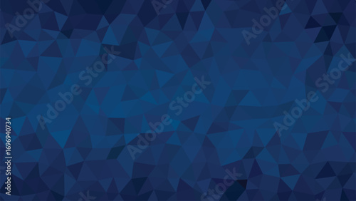Dark Blue Geometric Low Poly Background abstract