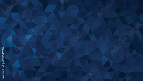Dark Blue Geometric Polygonal Background abstract